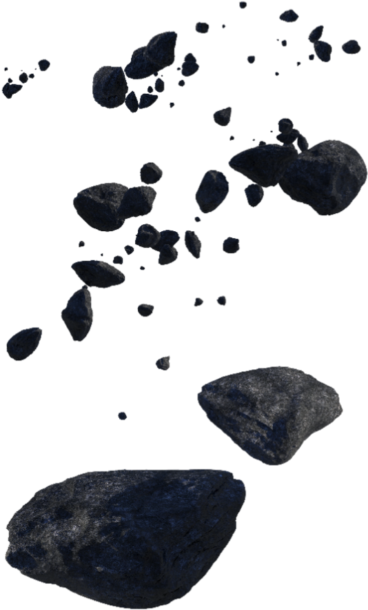 Asteroid Fieldin Space PNG Image