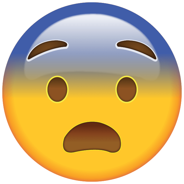 Astonished Face Emoji PNG Image