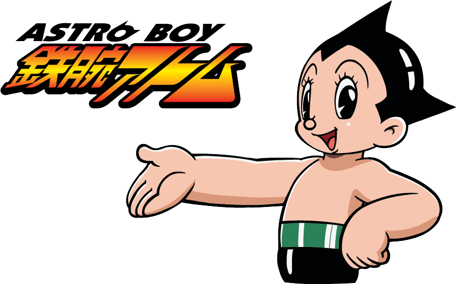 Astro Boy Pointing Graphic PNG Image