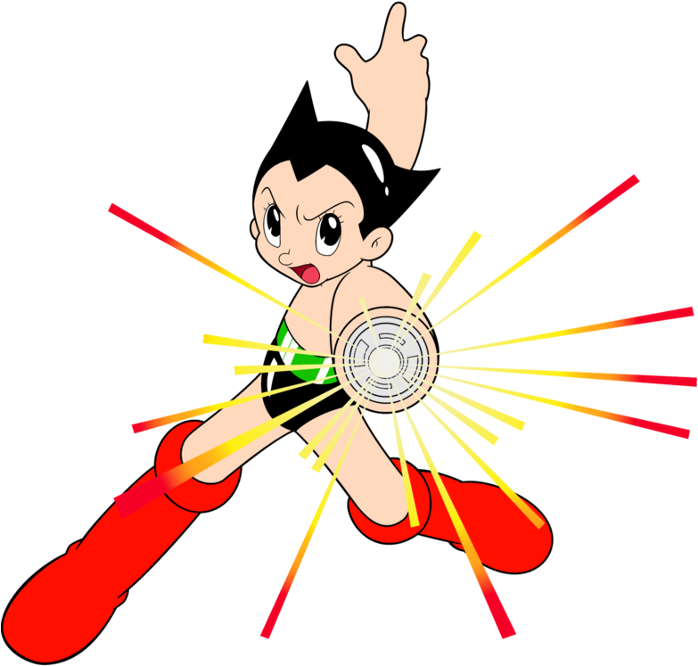 Astro Boy Power Up Illustration PNG Image