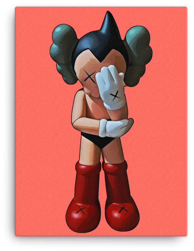 Astro Boy Sad Pose PNG Image