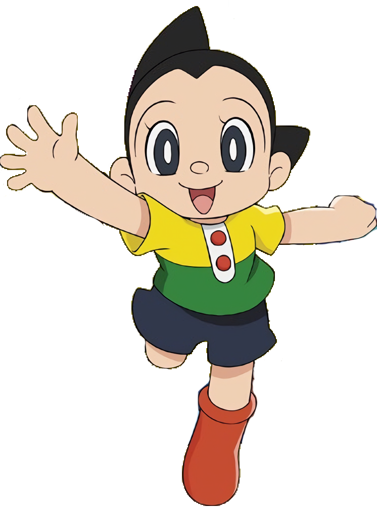 Astro Boy Waving Happily.png PNG Image