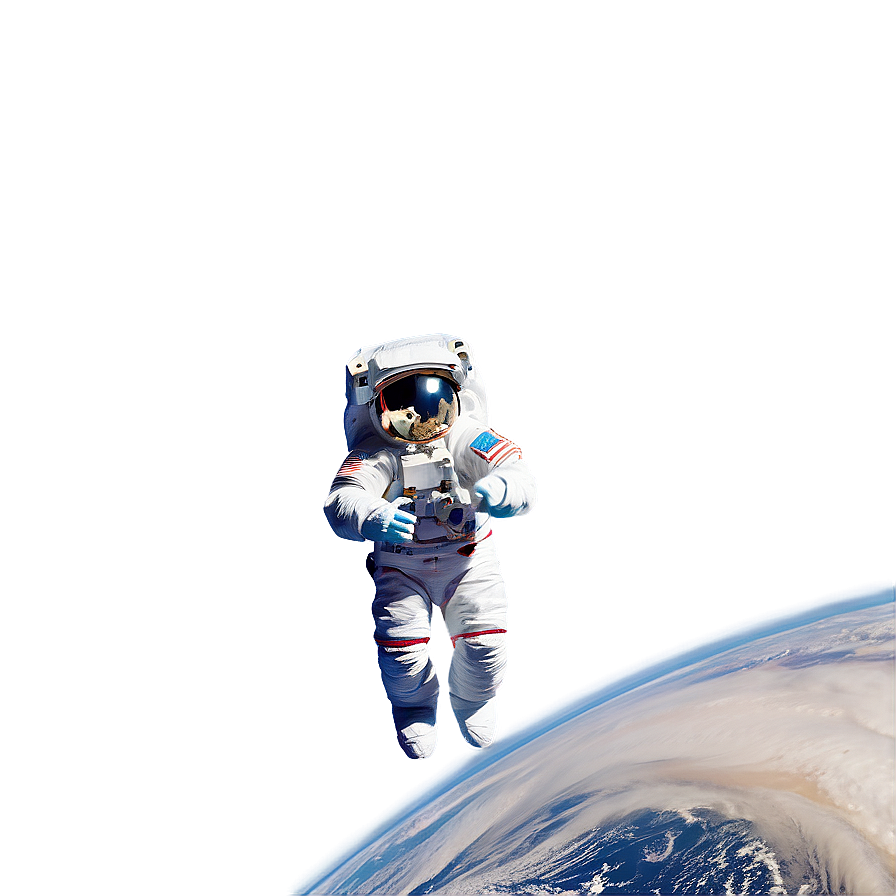 Astronaut And The Milky Way Png Yoq PNG Image