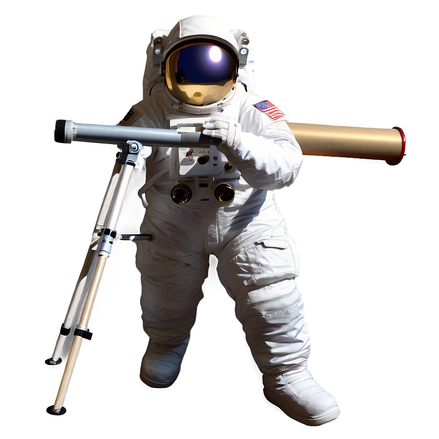 Astronaut With Telescope Png 05212024 PNG Image