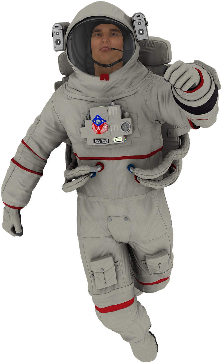 Astronautin Space Suit PNG Image