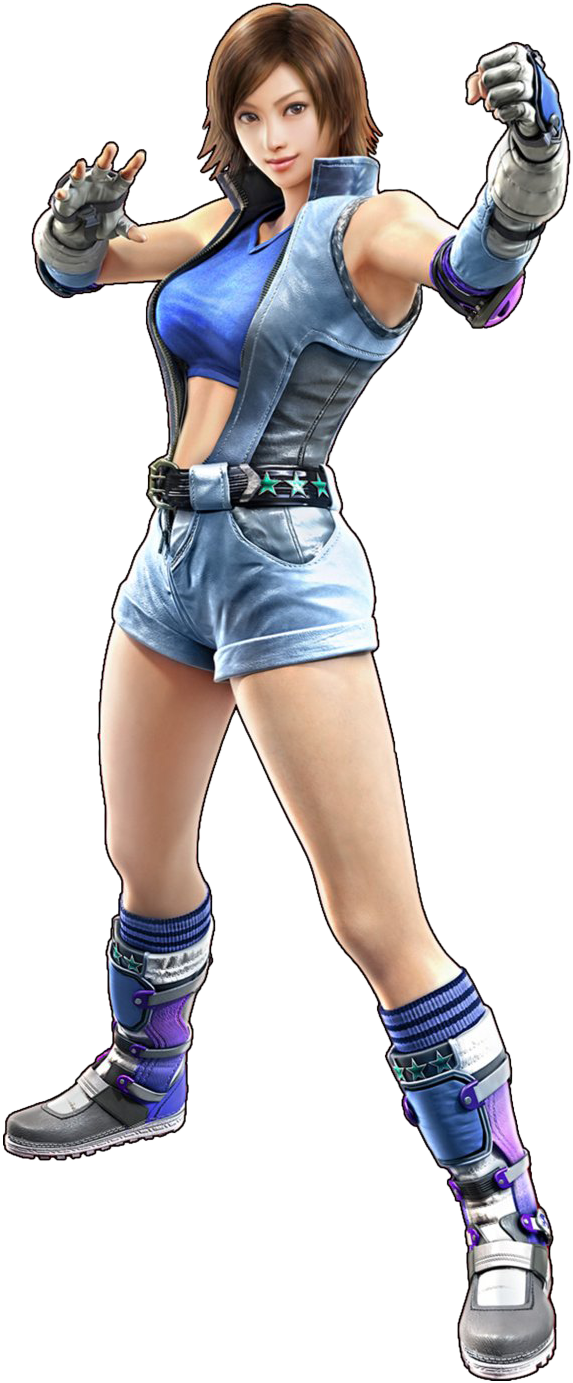 Asuka Kazama Tekken Character Pose PNG Image