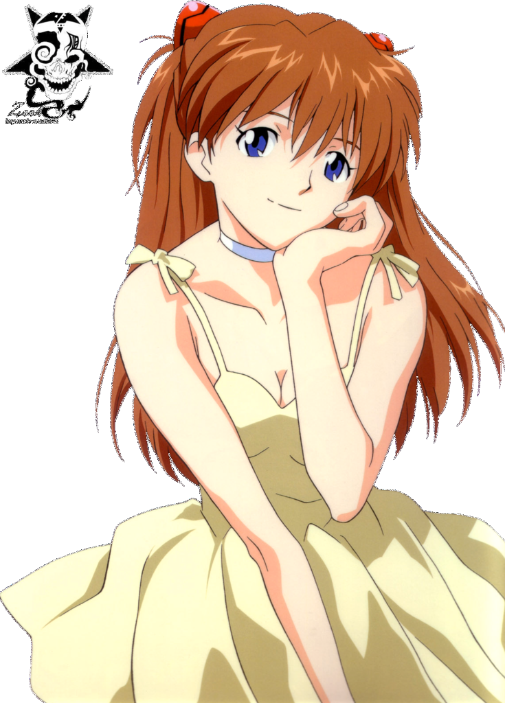 Asuka Langley Yellow Dress PNG Image