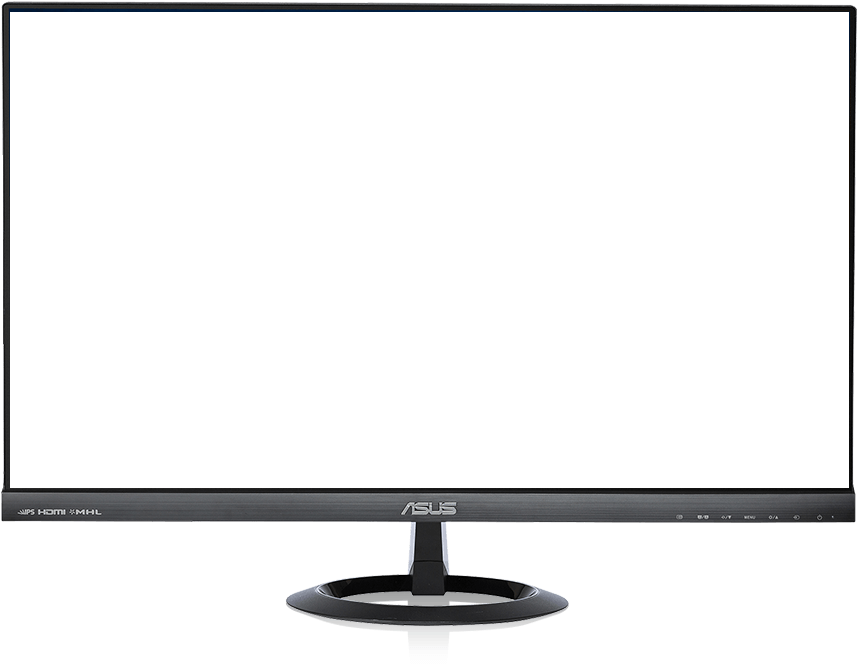 Asus Monitor Front View PNG Image