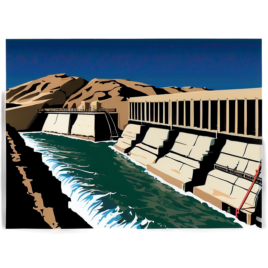 Aswan High Dam Egypt Png Osq23 PNG Image