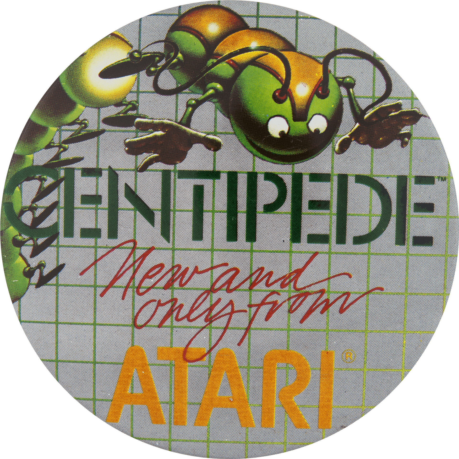 Atari Centipede Classic Arcade Game Artwork PNG Image