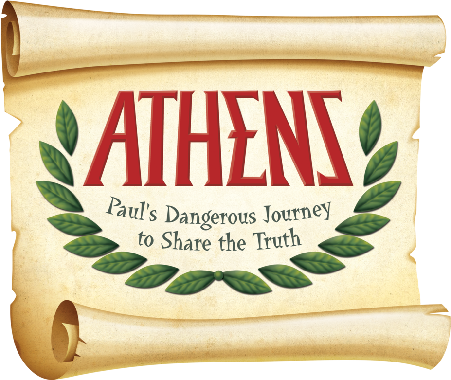 Athens Pauls Journey Scroll PNG Image