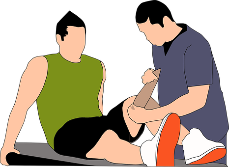 Athlete Injury Consultation PNG Image