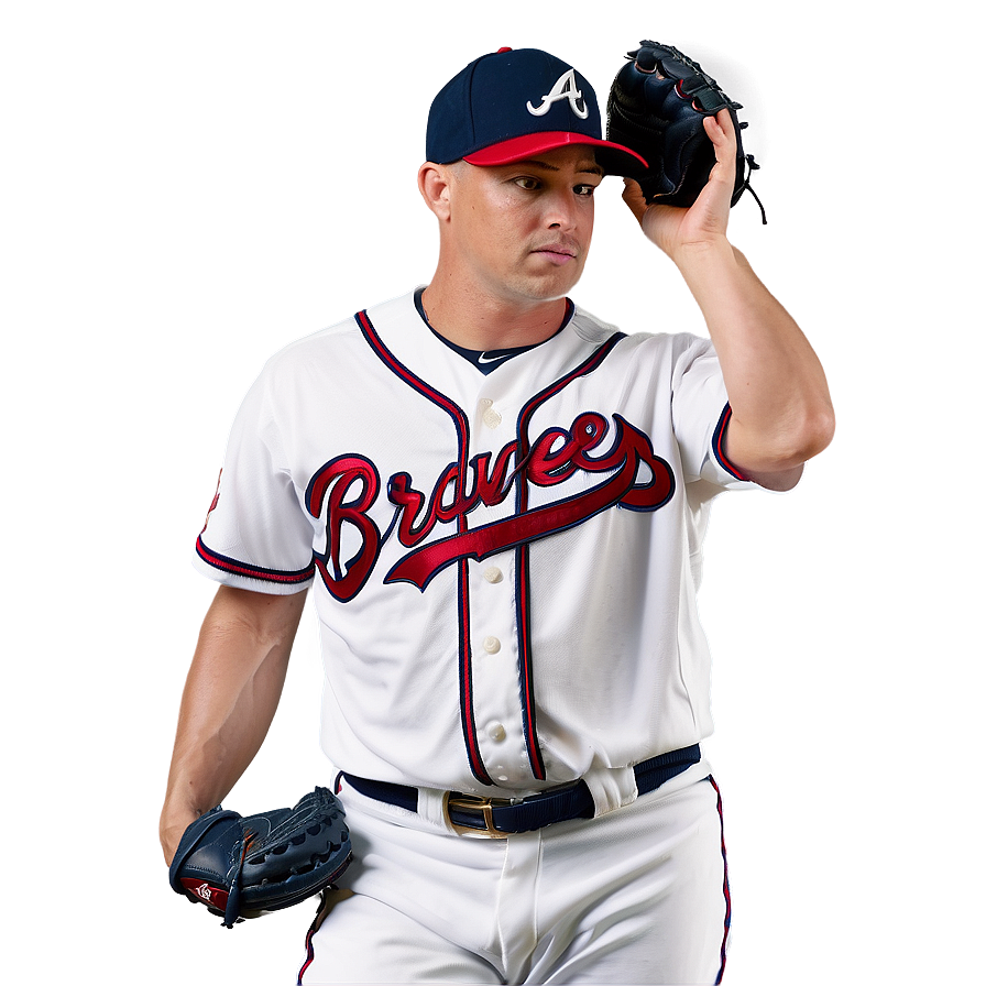 Atlanta Braves Pitcher Action Png Yvt55 PNG Image