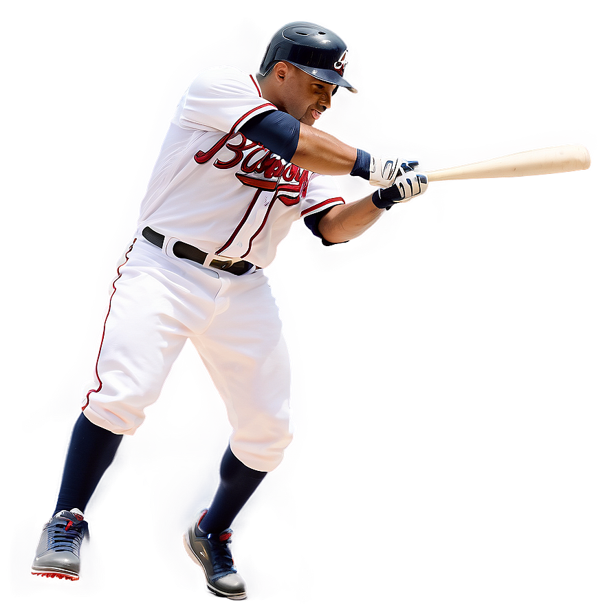 Atlanta Braves Player Batting Png Eni87 PNG Image