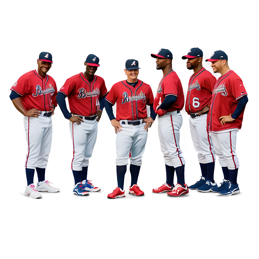 Atlanta Braves Team Meeting Png Cdn PNG Image