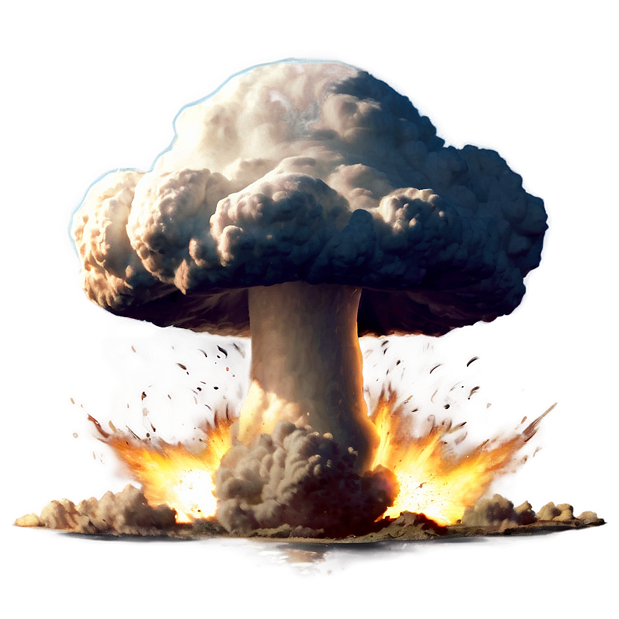 Atomic Bomb Mushroom Cloud Png 06122024 PNG Image