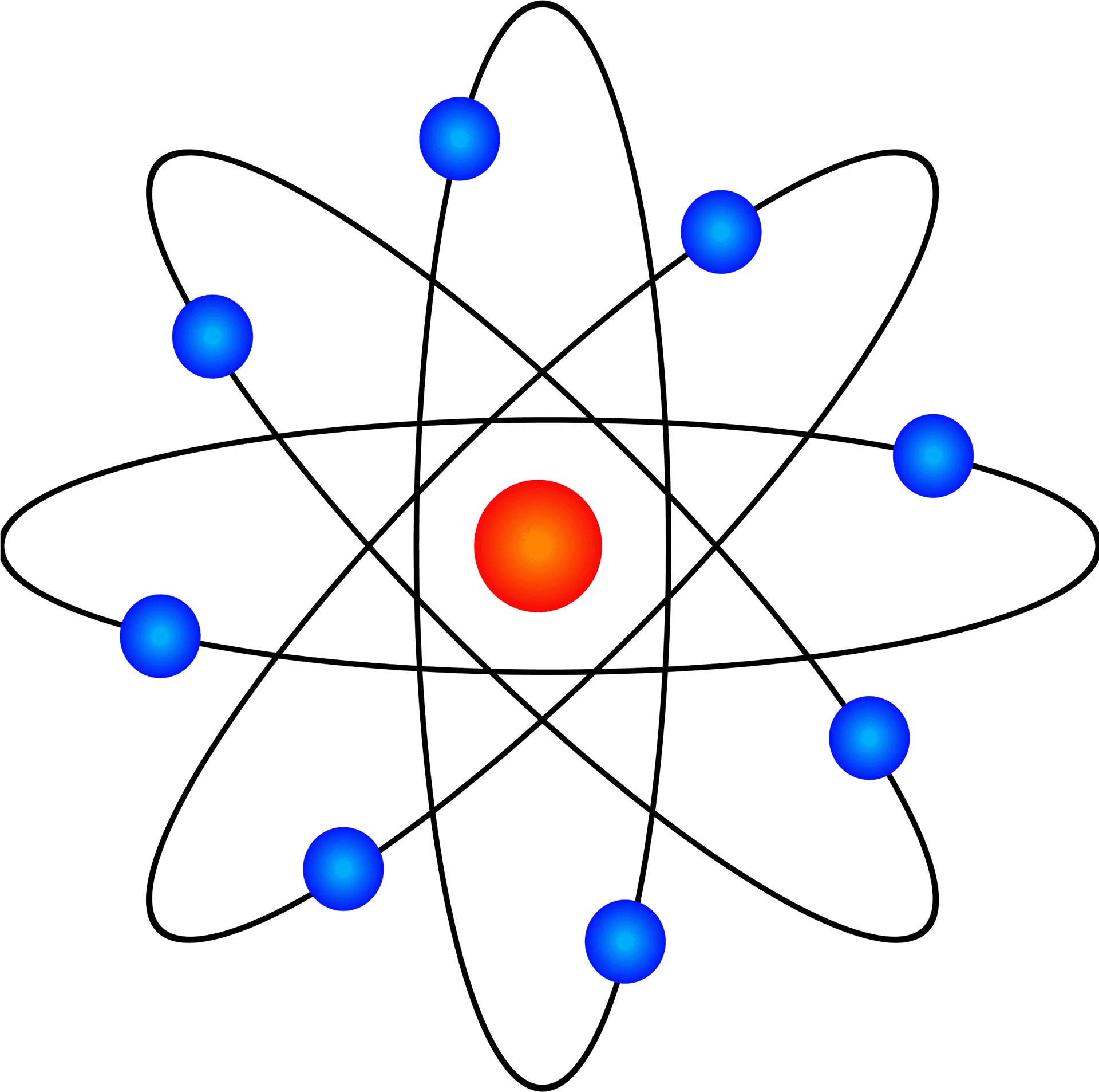 Atomic Structure Illustration PNG Image