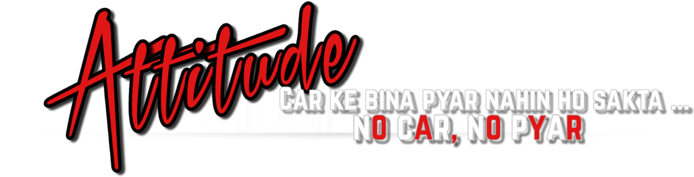 Attitude Text Banner PNG Image