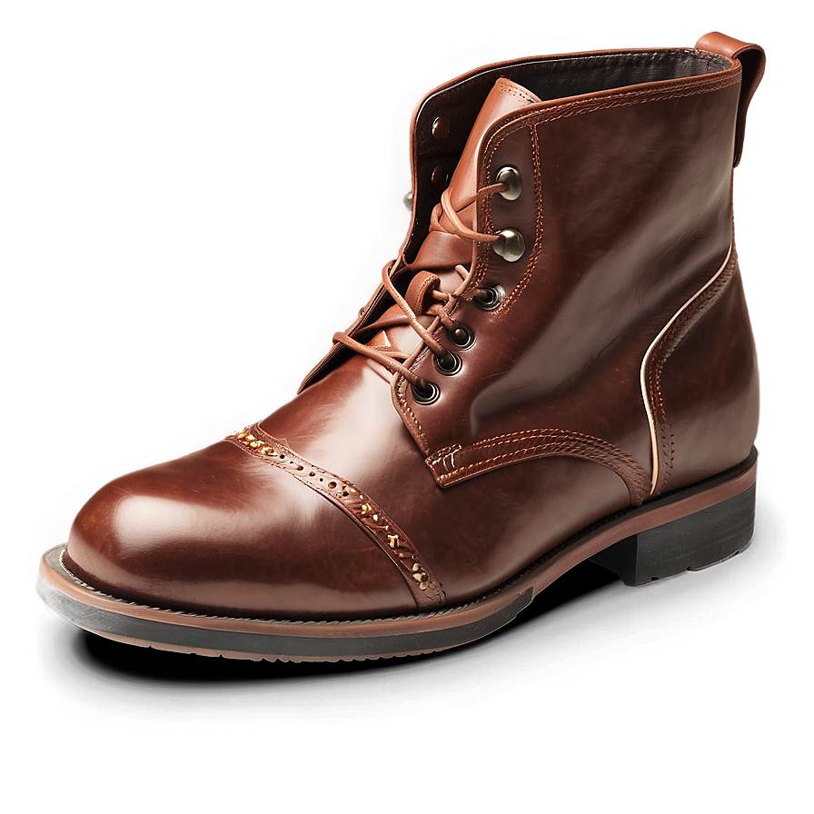 Auburn Leather Boots Png 69 PNG Image