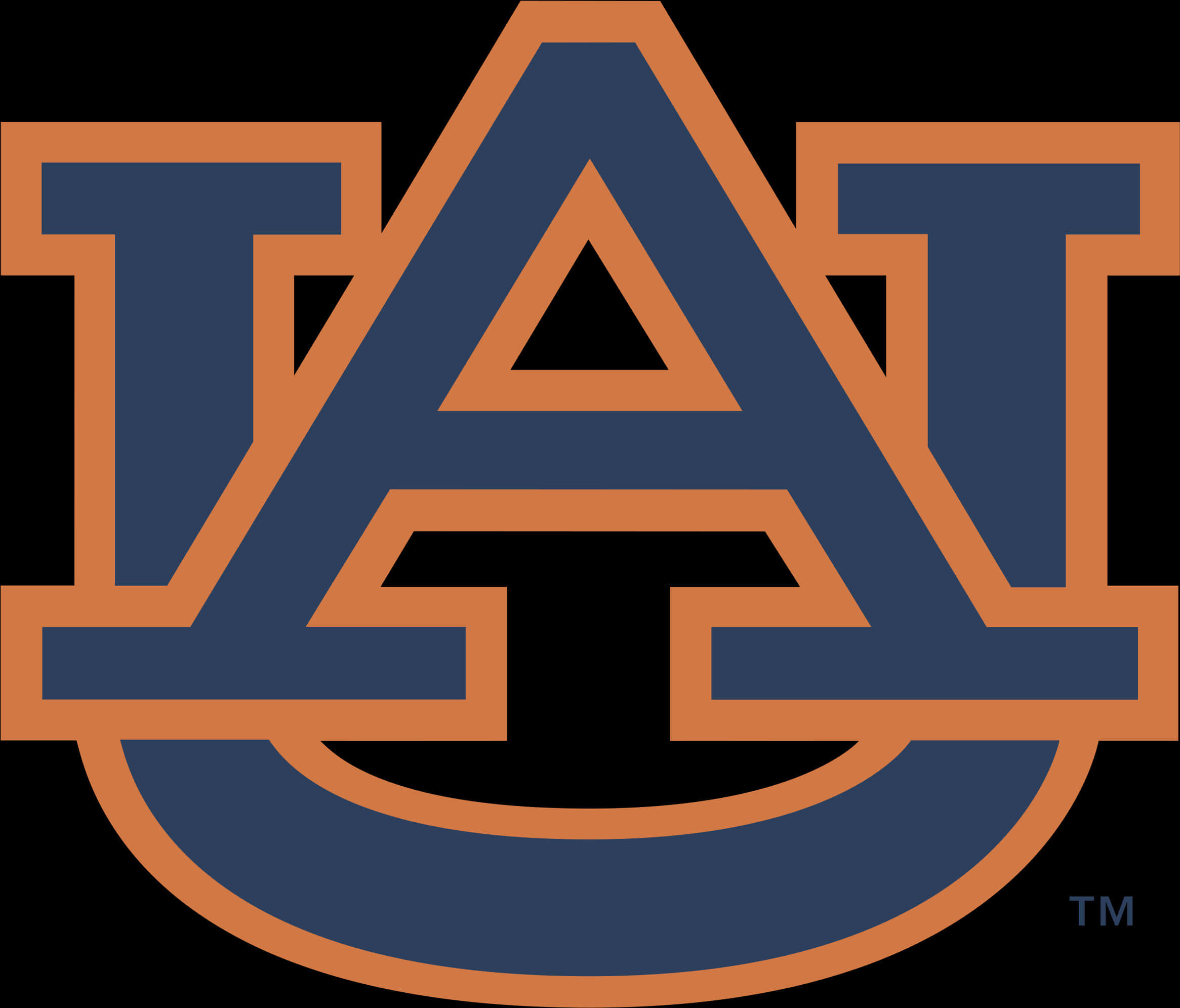 Auburn University Interlocking A U Logo PNG Image