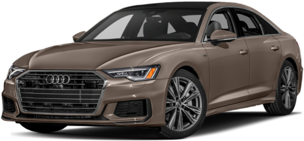 Audi Luxury Sedan Bronze Exterior PNG Image