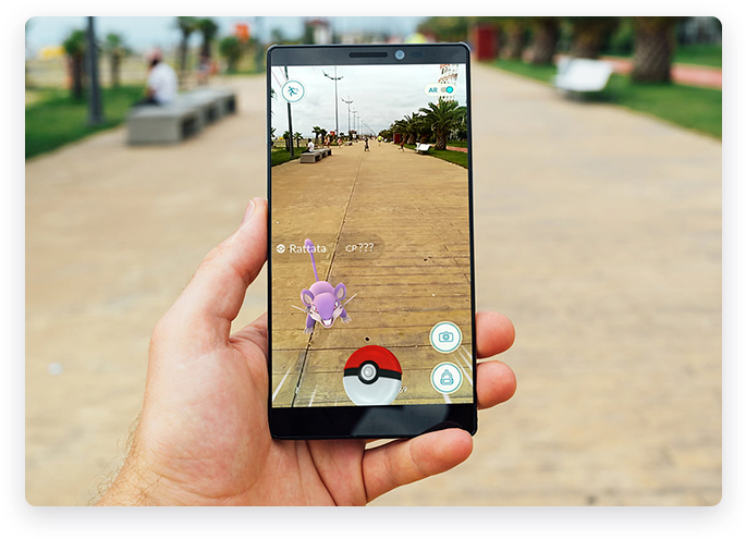 Augmented Reality Gameplay Smartphone PNG Image