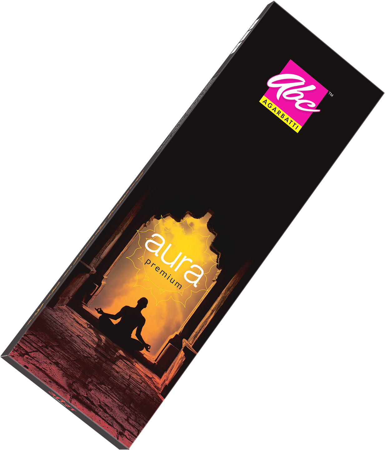 Aura Premium Agarbatti Packaging PNG Image