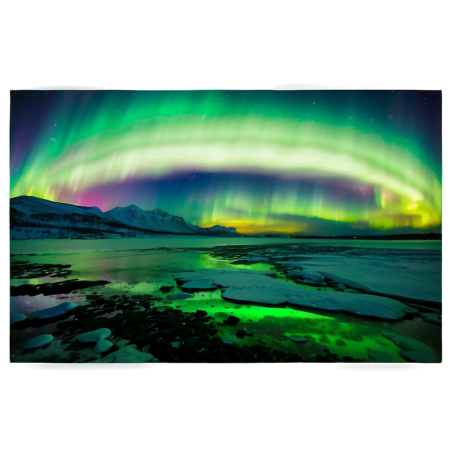 Aurora Borealis Night Sky Png 4 PNG Image