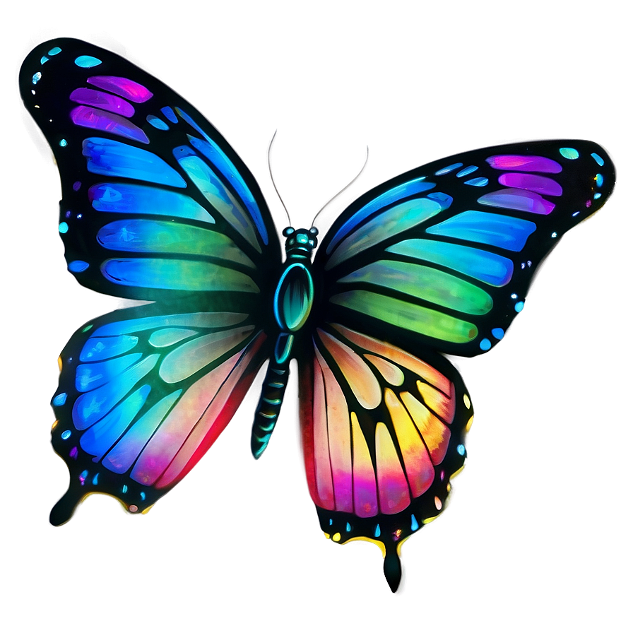 Aurora Glow Butterfly Png Bny52 PNG Image