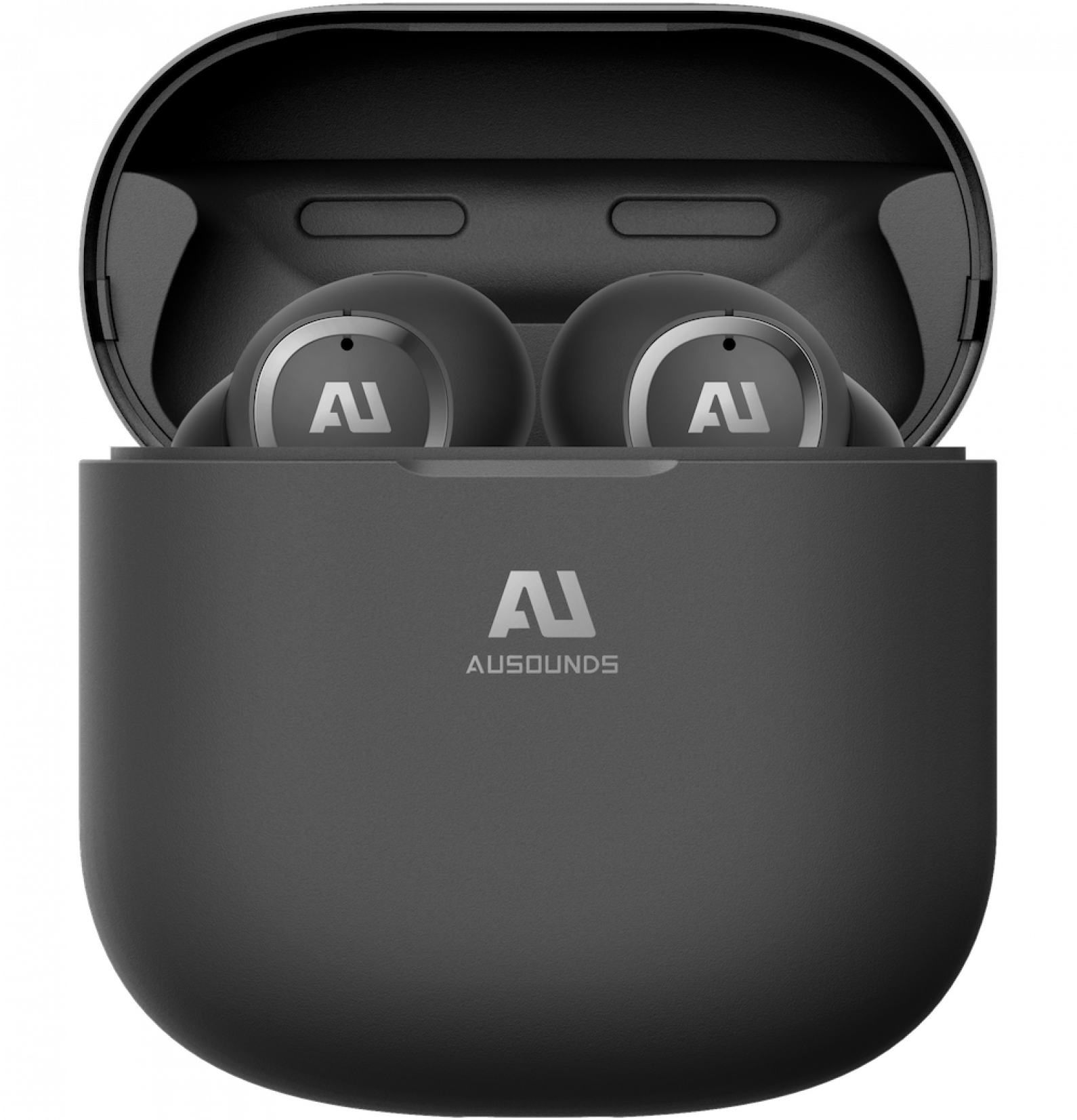 Ausounds Earbudsin Charging Case PNG Image