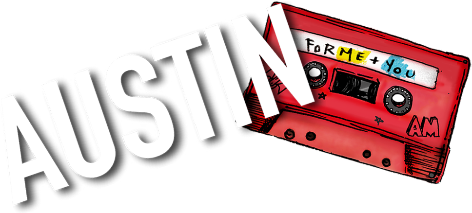 Austin Cassette Tape Graphic PNG Image