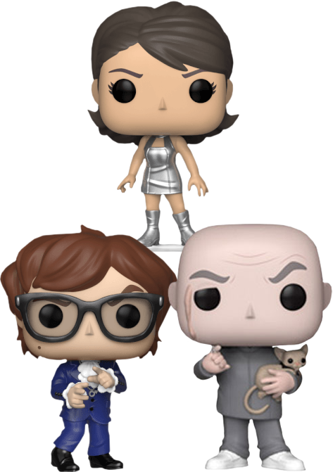 Austin Powers Funko Pop Collection PNG Image