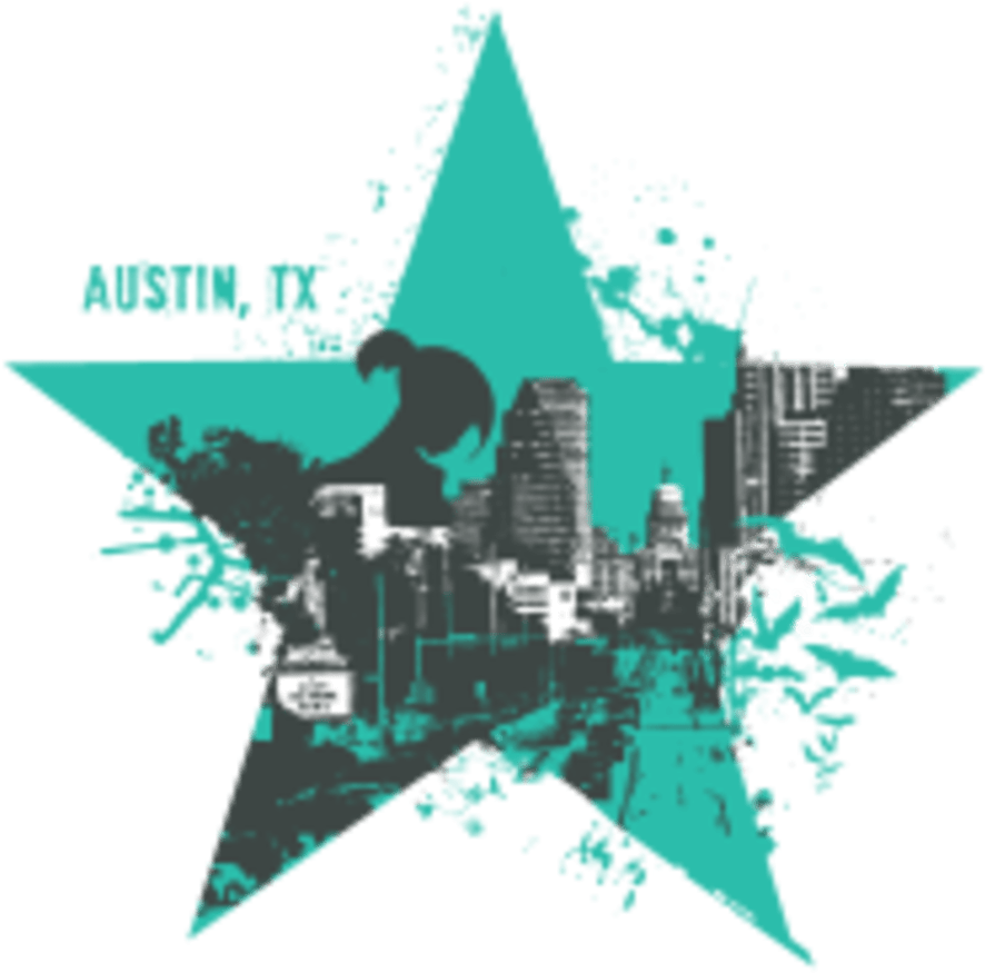 Austin Texas Star Silhouette PNG Image