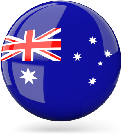 Australia Flag Sphere Graphic PNG Image