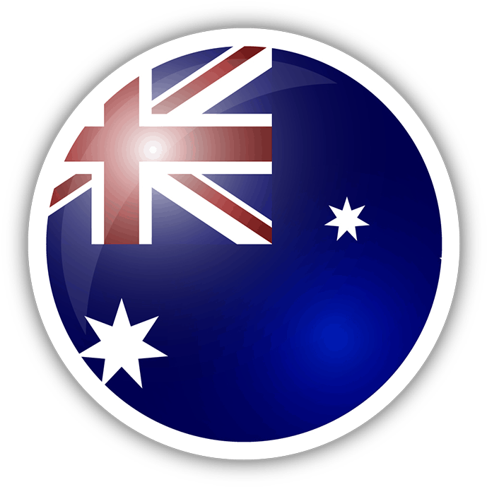 Australian Flag Button PNG Image