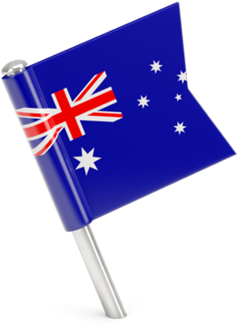 Australian Flag Desk Display PNG Image