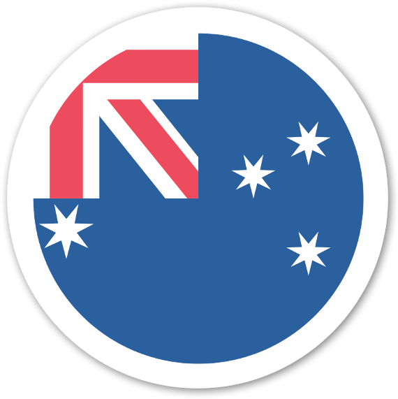 Australian Flag Graphic Design PNG Image