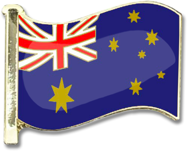 Australian Flag Waving Illustration PNG Image