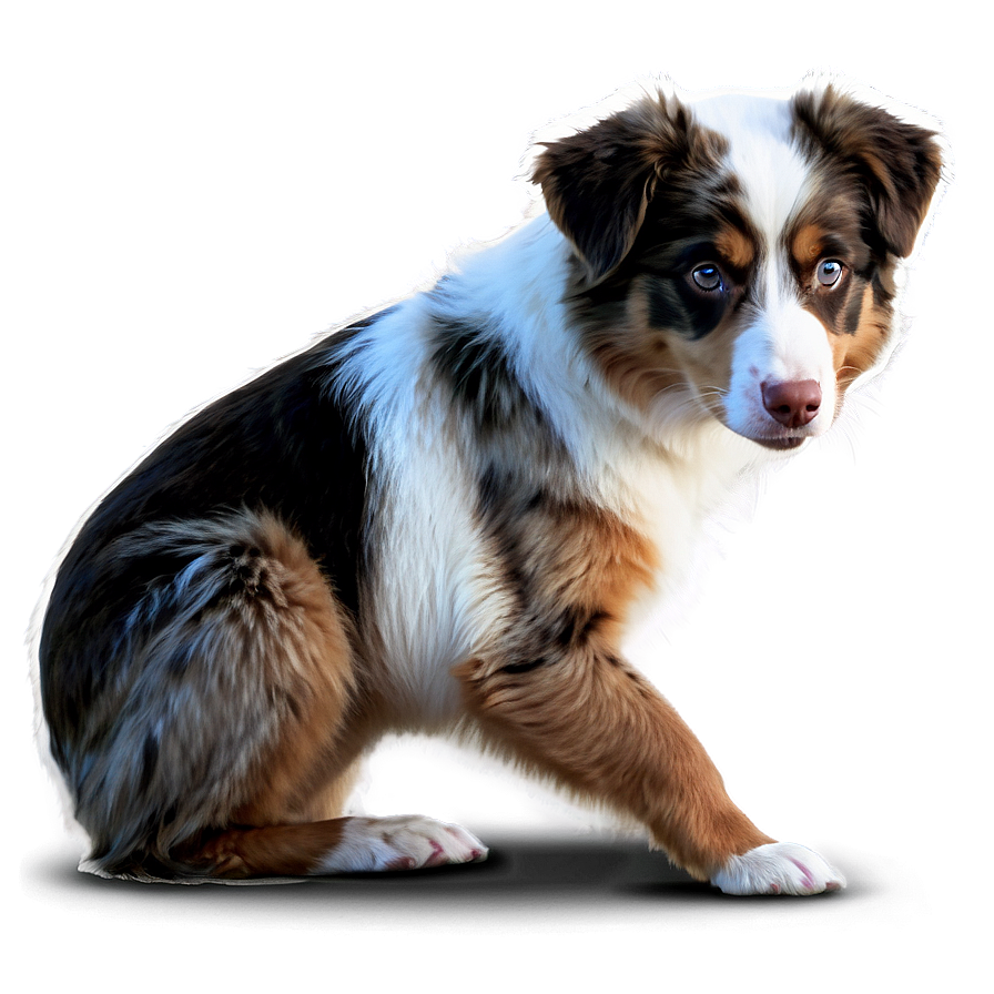 Australian Shepherd Eating Png Fmx61 PNG Image