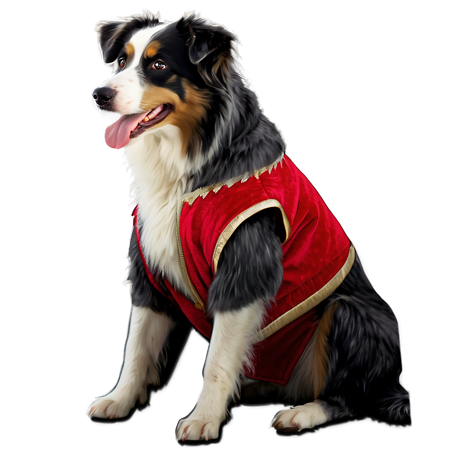 Australian Shepherd In Costume Png 9 PNG Image