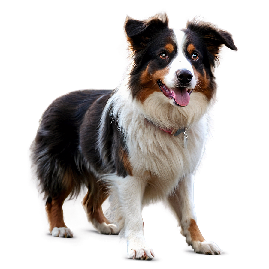 Australian Shepherd On Walk Png Hne PNG Image