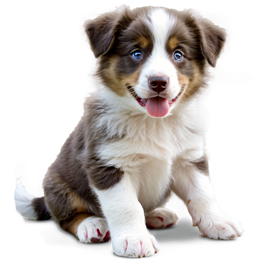 Australian Shepherd Puppy Png Mui PNG Image