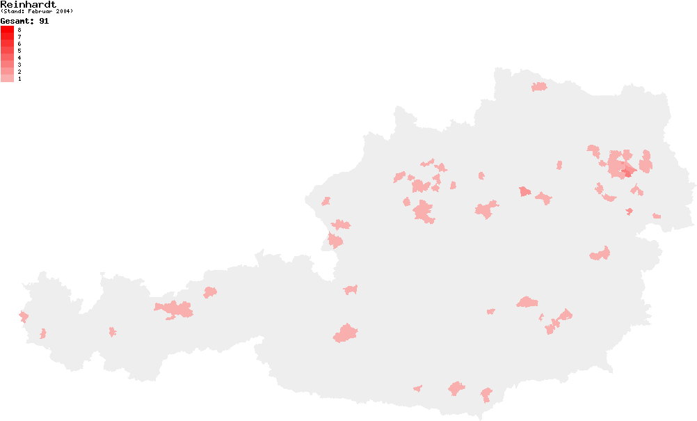 Austria Reinhardt Index Map PNG Image