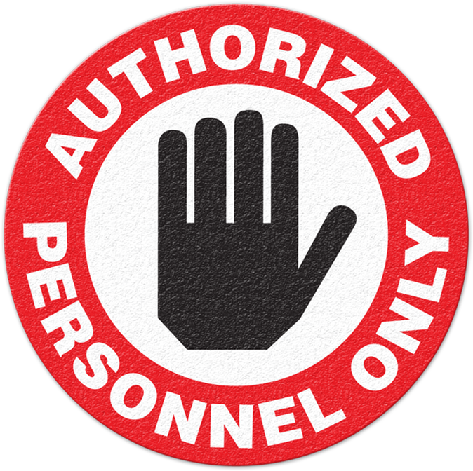 Authorized Personnel Only Sign PNG Image