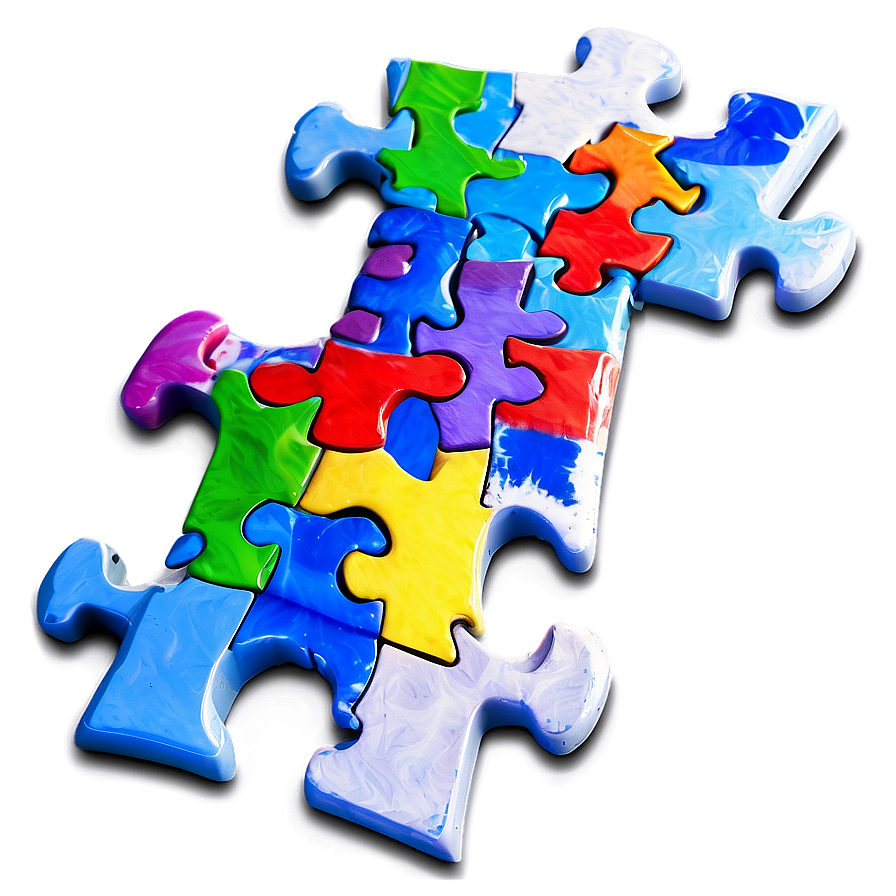 Autism Puzzle Piece Frame Png Exj83 PNG Image