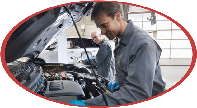 Auto Mechanics Working On Car Engine.jpg PNG Image