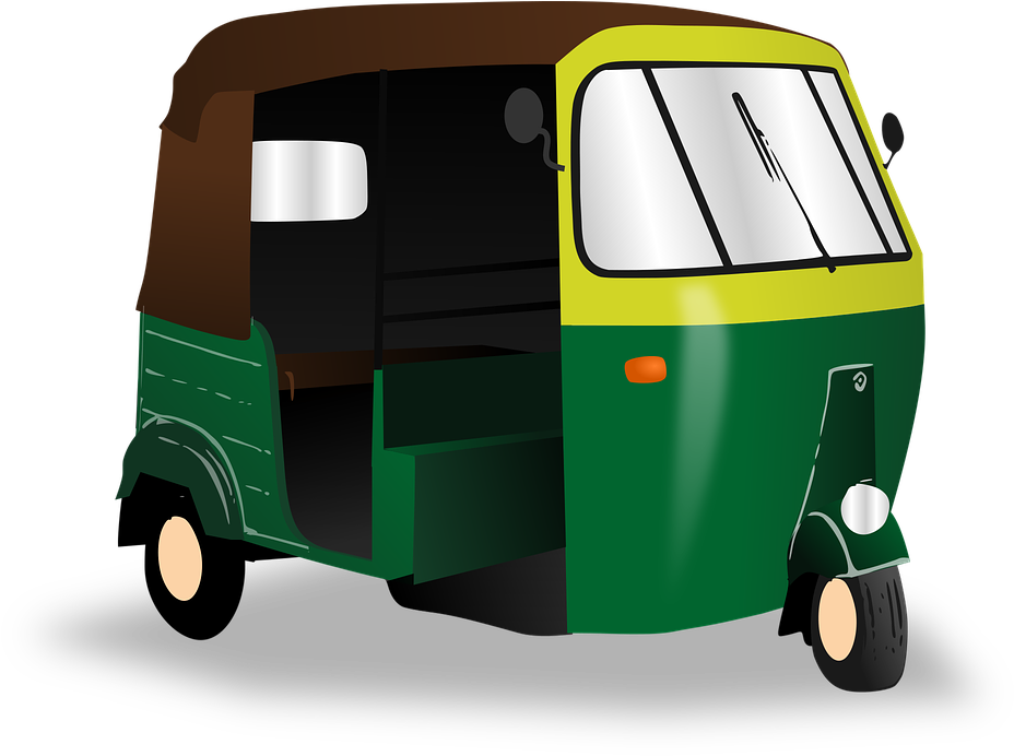 Auto Rickshaw Illustration PNG Image