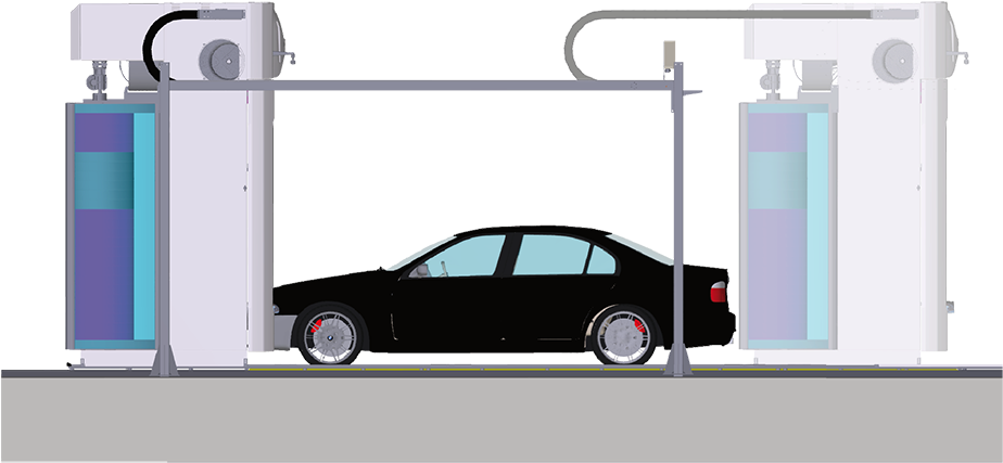 Automatic Car Wash System PNG Image