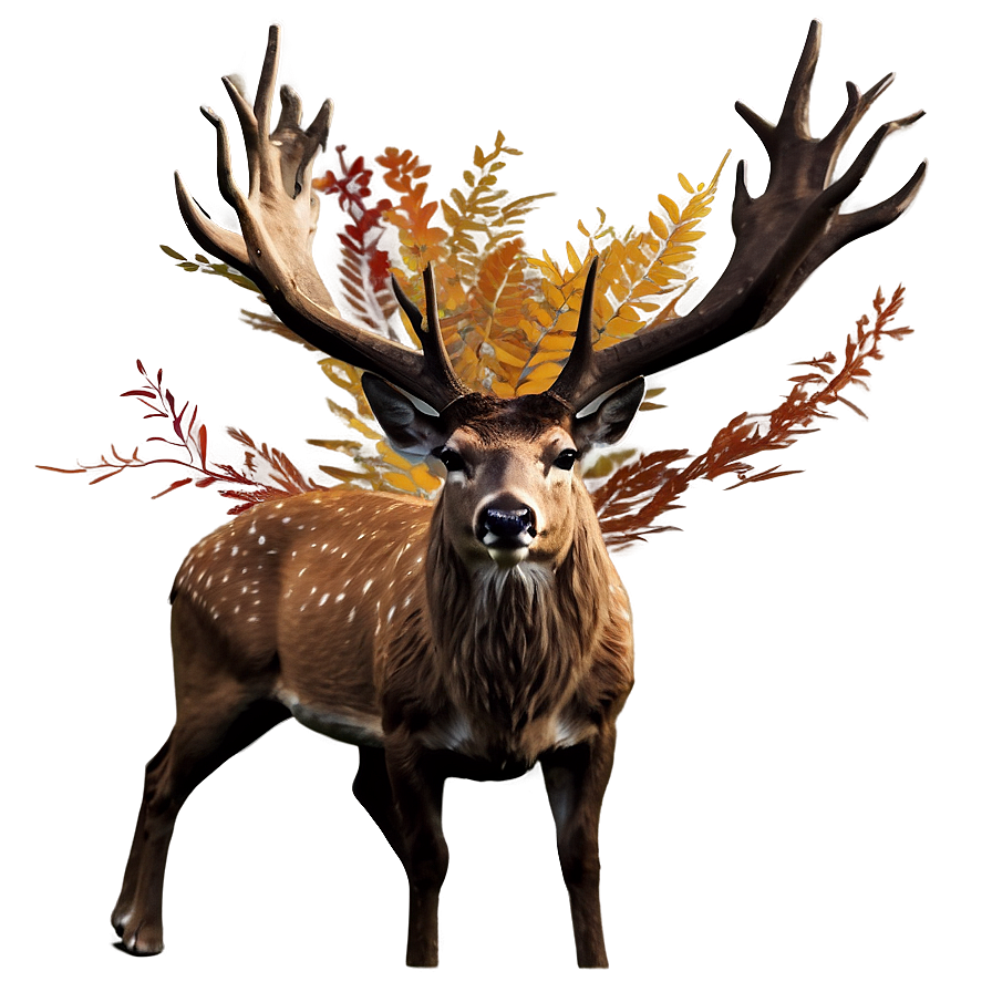 Autumn Deer Scenery Png 81 PNG Image