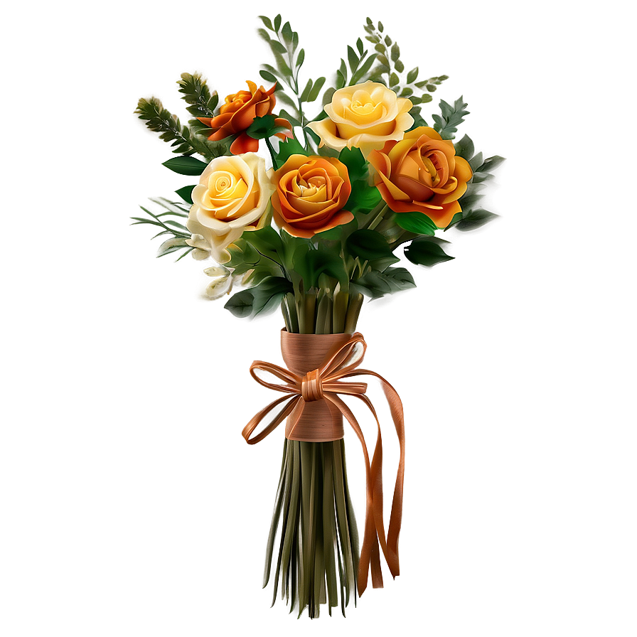 Autumn Elegance Flowers Png Svn7 PNG Image